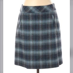 Talbot’s Wool Blend Plaid Skirt